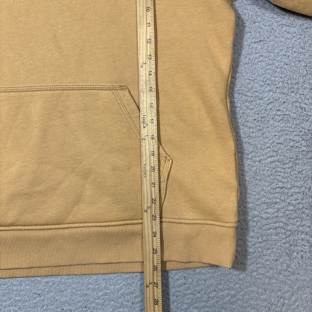 Carhartt Relaxed Fit Brown Hoodie Women's 1X Logo Sleeve Pullover Sweatshirt - Picture 4 of 7